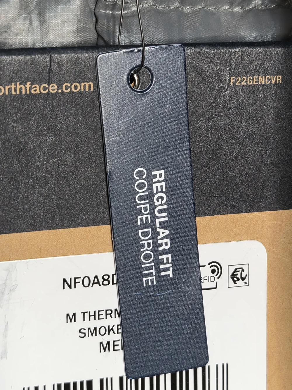 The North Face Men’s Gray Quilted Puffer Jacket